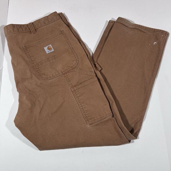 Carhartt Other - Carhartt Relaxed Fit Tan Carpenter Work Pants Men's 40x32